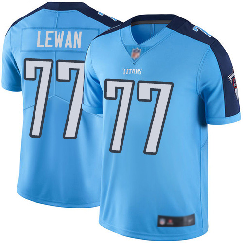 Tennessee Titans Limited Light Blue Men Taylor Lewan Jersey NFL Football #77 Rush Vapor Untouchable